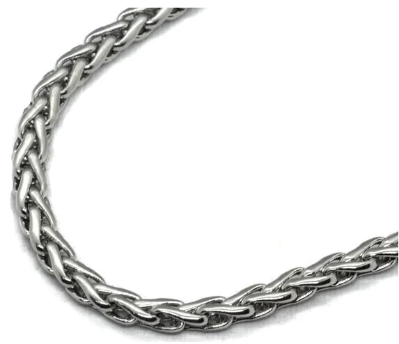 Cadena de Acero Quirurgico eslabon trenzada tipo bali 55cm